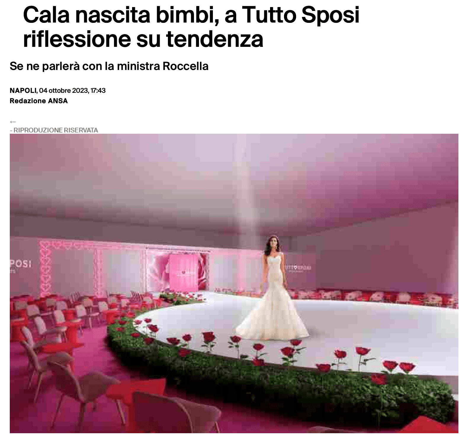 Scopri di più sull'articolo Cala nascita bimbi, a Tutto Sposi riflessione su tendenza